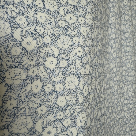 BUGATCHI Men's L Blue Stretch Floral Short Sleeve Button-Up Shirt Casual Cotton - Picture 7 of 9